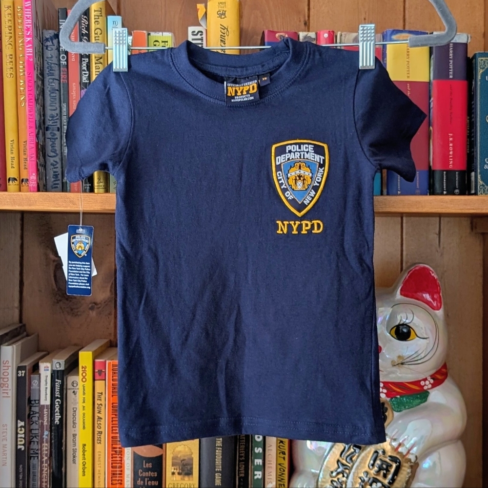 NWT Navy NYPD Police Department licensed tee